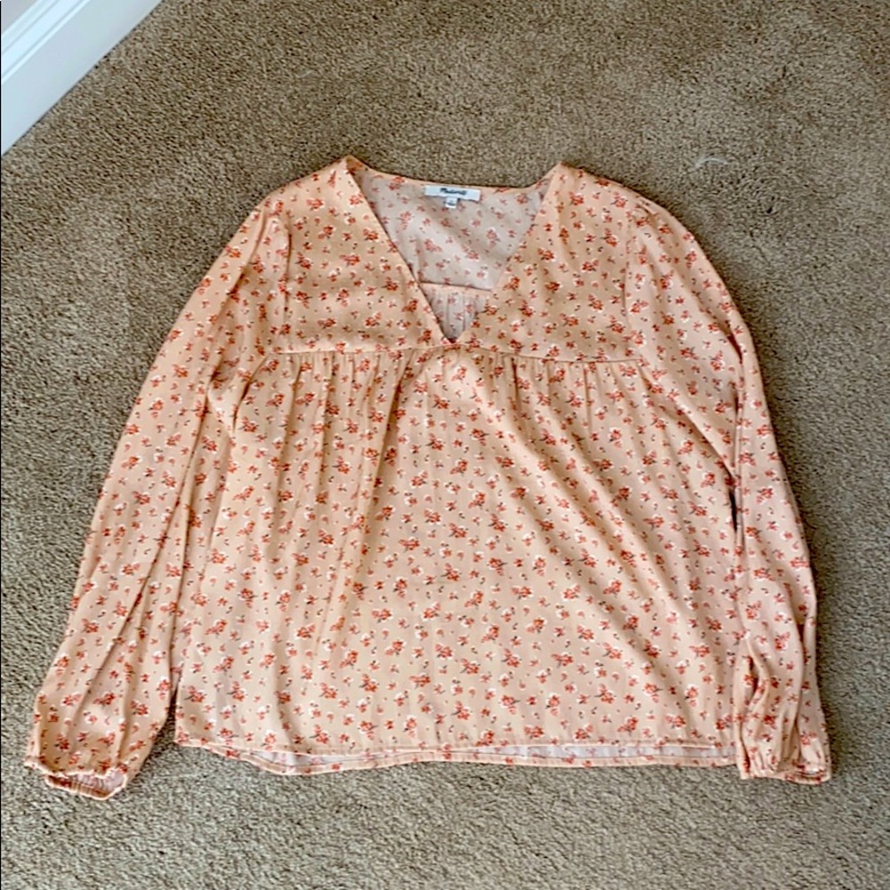 Madewell floral blouse